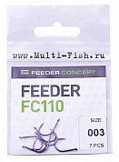 Крючки FEEDER CONCEPT FEEDER FC110 №012, 10шт.