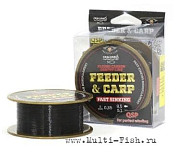 Леска CRALUSSO Feeder & Carp fluro carbon coat 150м, 0,20мм, 6,5кг