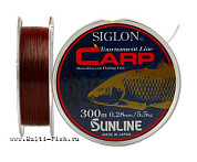 Леска монофильная SUNLINE SIGLON CARP HG (M.RB) 300м, 0,404мм, #6.0, 11кг коричневая